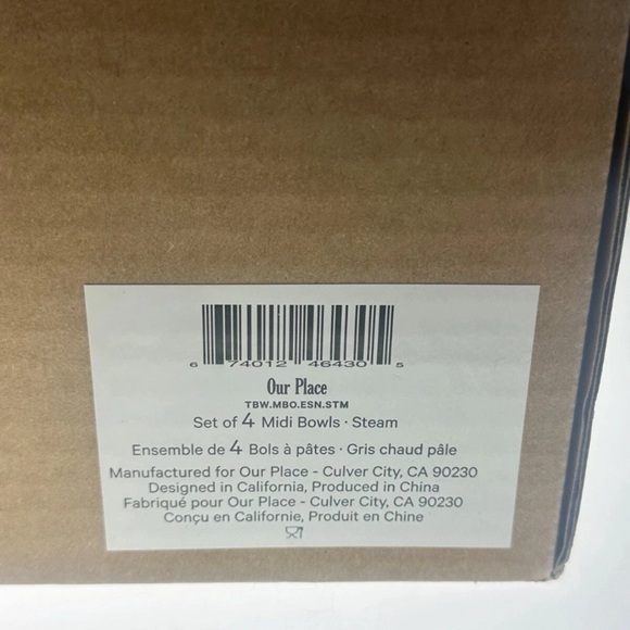 Our Place Midi Bowls- Set of 4
8.5” Handcrafted Ceramic Plates –Steam Color - Picture 5 of 8